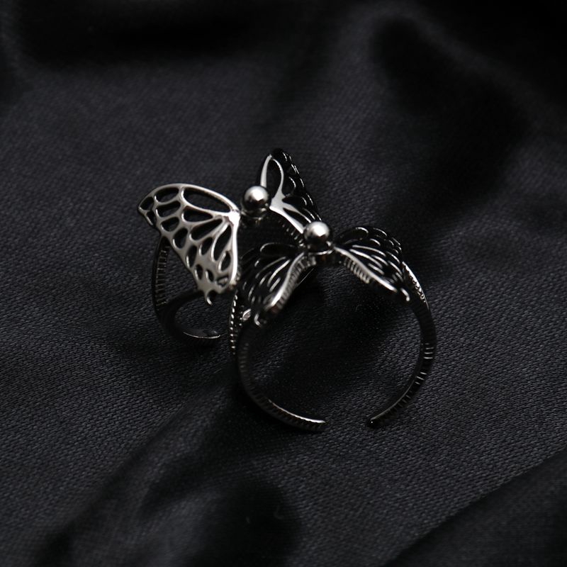 Nhẫn hở họa tiết bướm thời trang cho nam và nữ 22399
