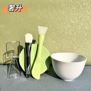 Bộ bát đắp mặt nạ bằng silicon mềm kèm cọ chuyên dụng cho salon làm đẹp