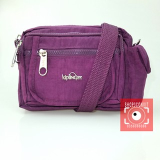 Túi đeo chéo/bao tử 2in1 thời trang mini logo Kipling