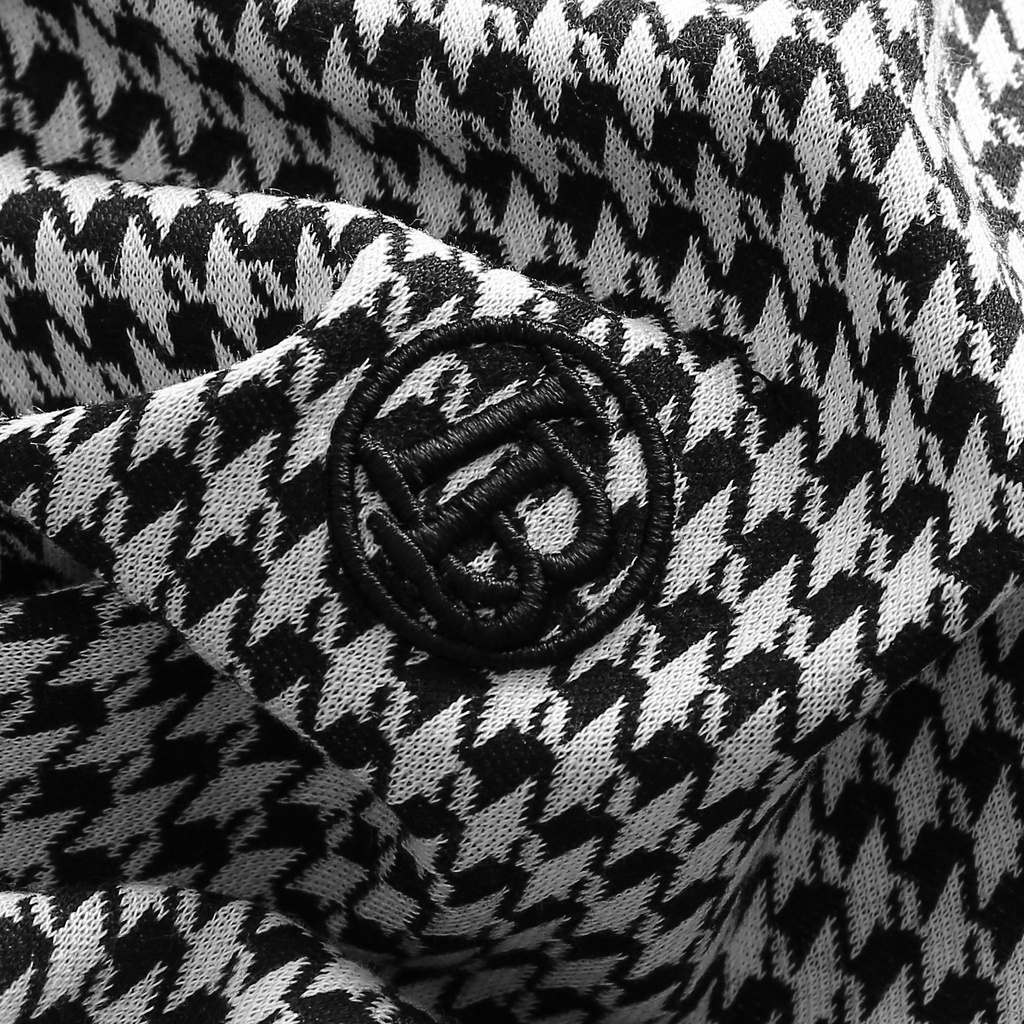 Áo Polo thương hiệu LA&BG cao cấp, vải dệt hoạ tiết caro sang trọng,hiện đại