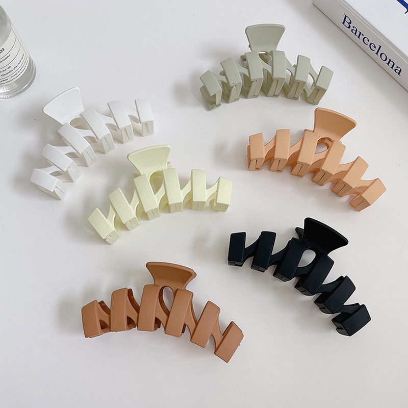 Kẹp tóc lớn kiểu dáng đơn giản phong cách Hàn Quốc 2021 cho nữ