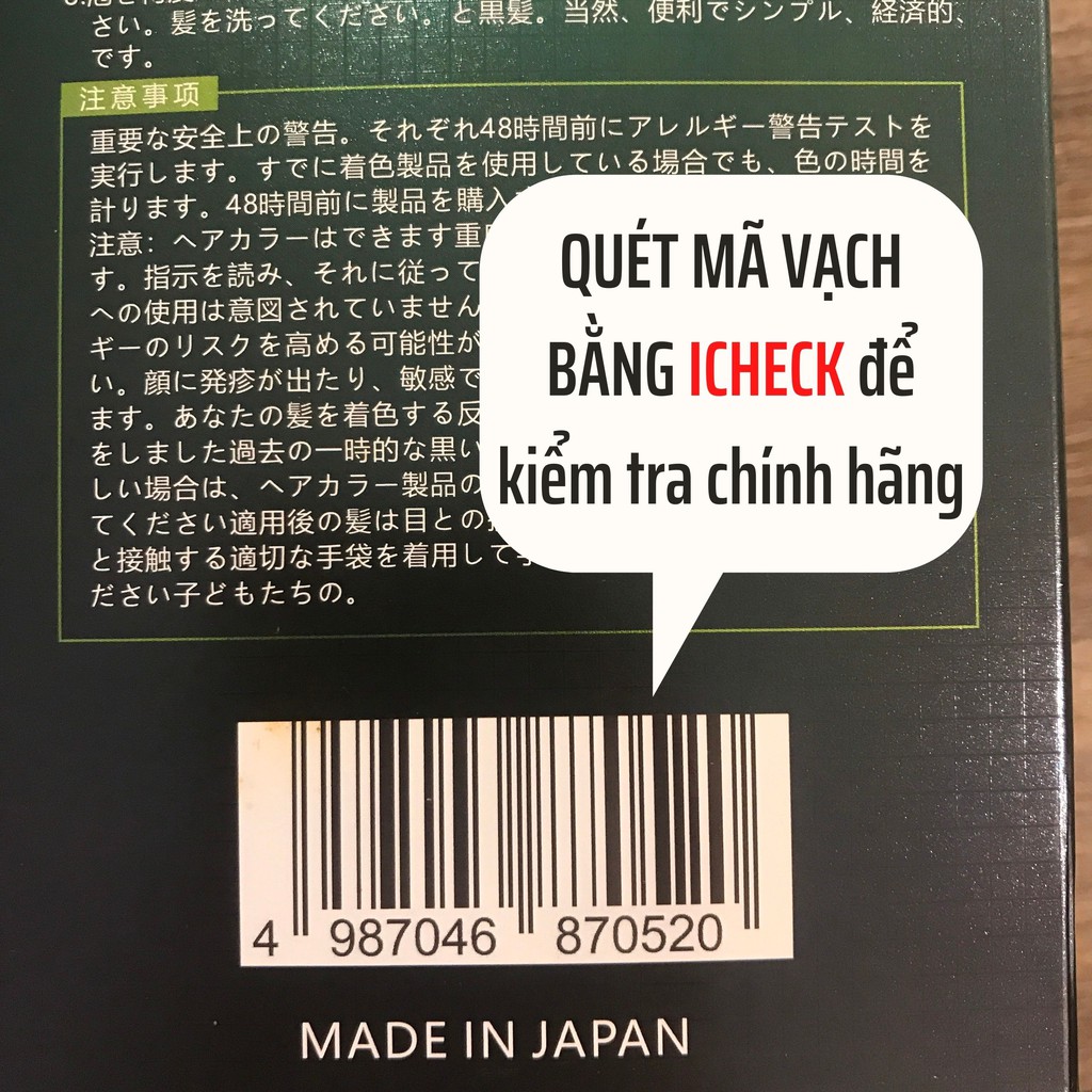 [Hàng Nhật Bản] Dầu gội đen tóc thảo dược sau 1 lần gội - 15 phút tại nhà