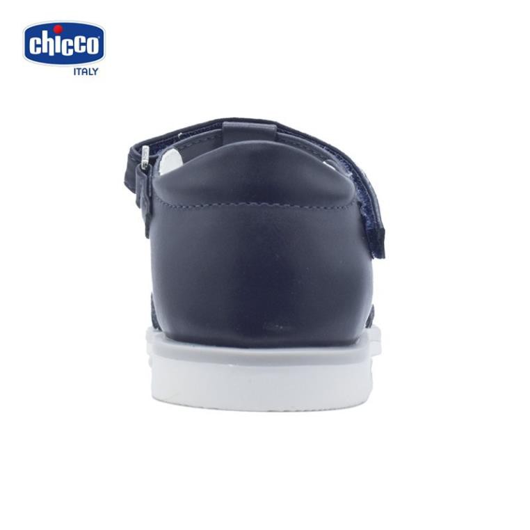 Sandal mát-xa chân bé đính nơ Chicco - Xanh Navy