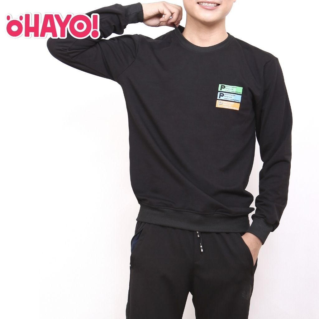 Áo Sweater Nam OHAYO Nỉ Da Cá Dài Tay Cổ Tròn, Chất Liệu Giữ Ấm Tốt, Hình Chữ P Sắc Nét AN009 | BigBuy360 - bigbuy360.vn