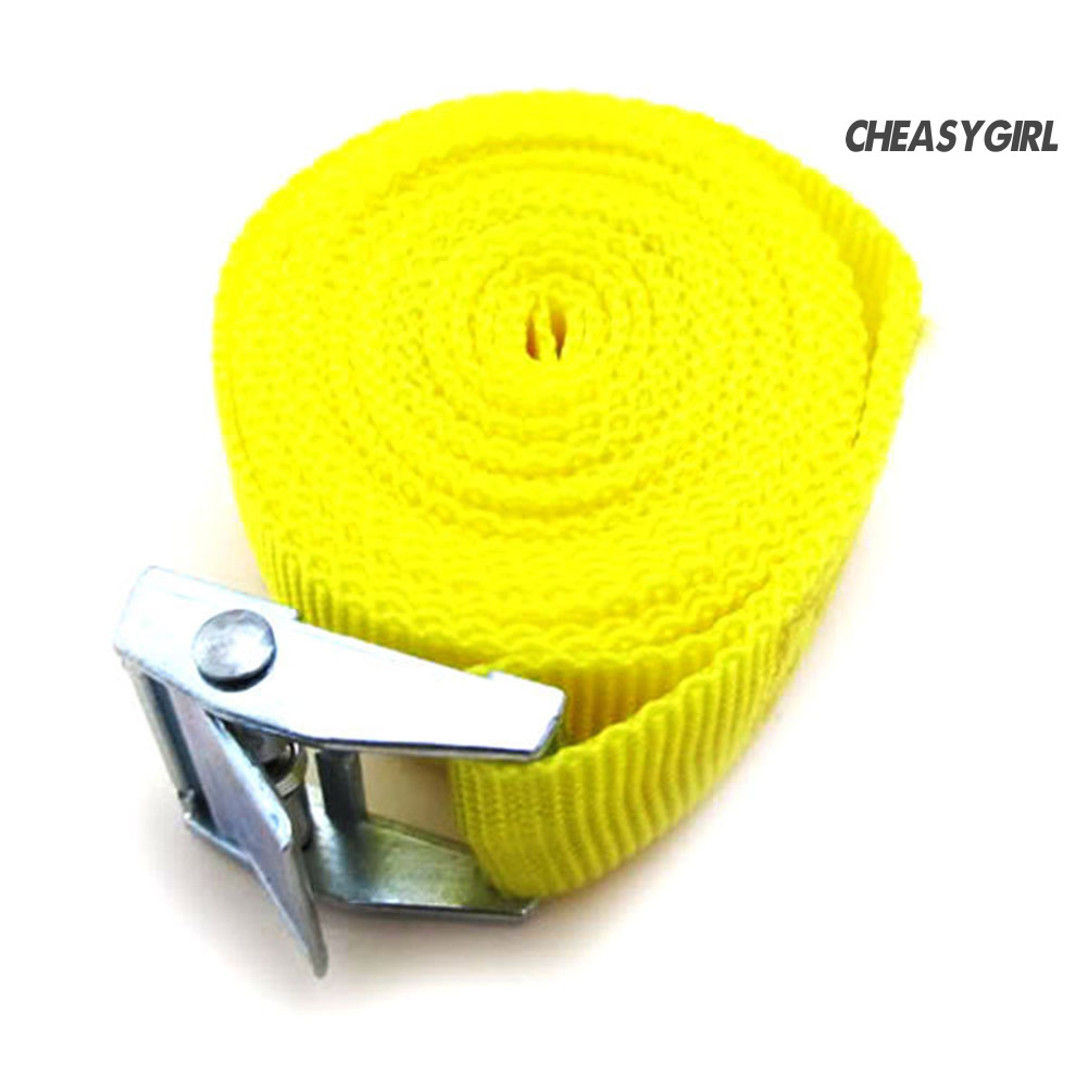 Dây Đai Buộc Túi Hành Lý Bằng Nylon Khóa Kim Loại Chịu Tải Nặng 2.5m