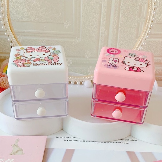 Tủ mini 2 ngăn hoạt hình đáng yêu Cinamoroll, Melody│7x7x7 cm│Xem thêm ở phần MÔ TẢ SẢN PHẨM