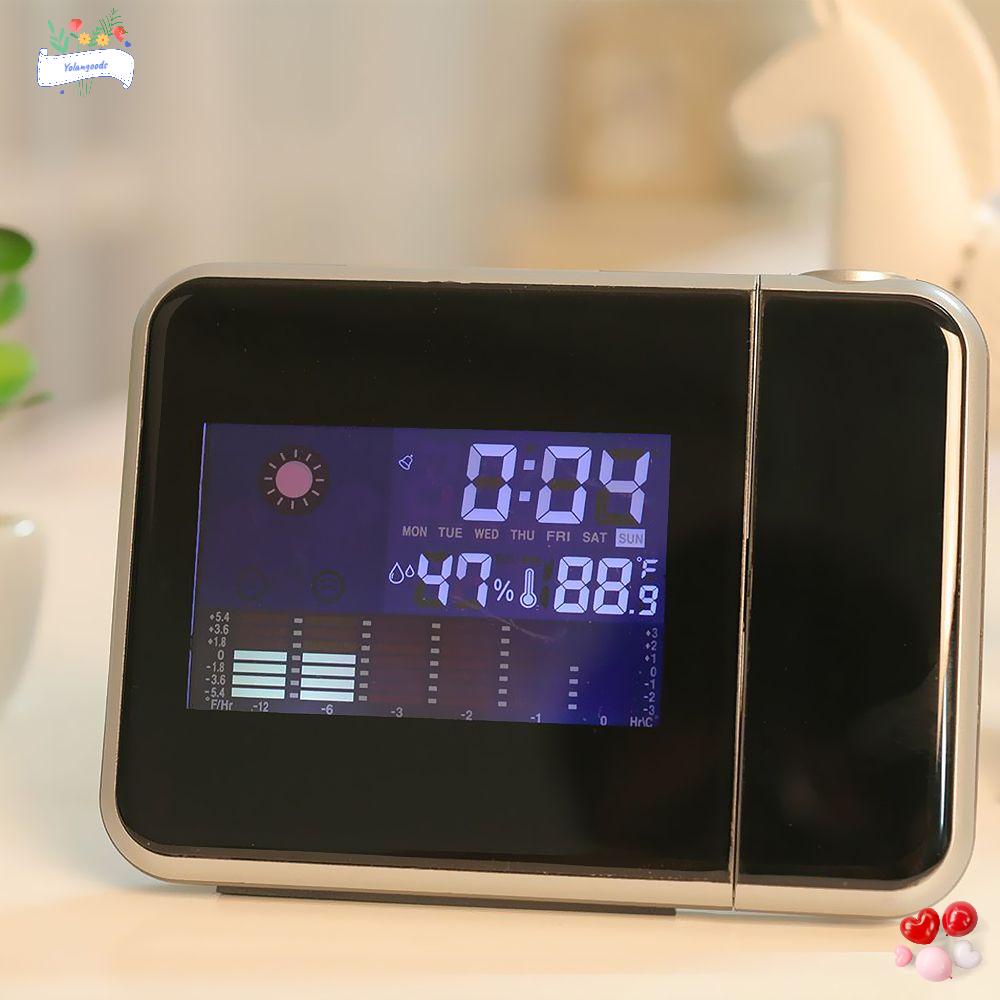 Đồng hồ báo thức chiếu đèn chiếu nhiều màu dùng trang trí phòng ngủ