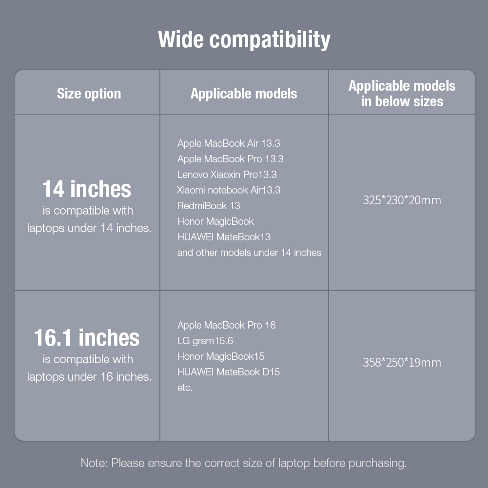 Bao da, Túi đựng Nillkin Versatile Laptop 14inch 16inch dành cho Macbook Air / Macbook Pro 13 / Surface Pro /LaptopHP