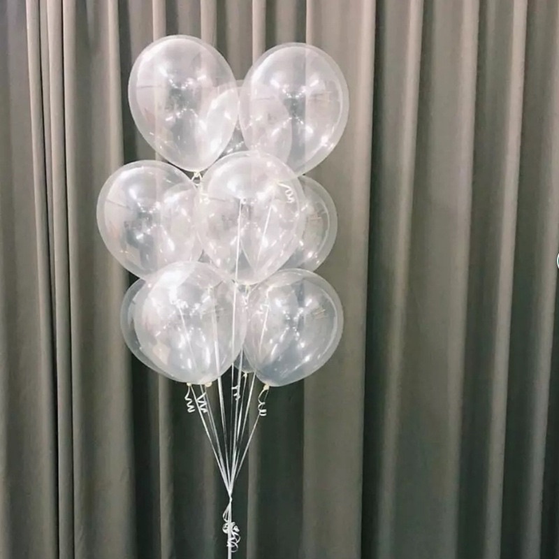 Bong Bóng Trong Suốt 10inch Trang Trí Sinh Nhật - Yori Party
