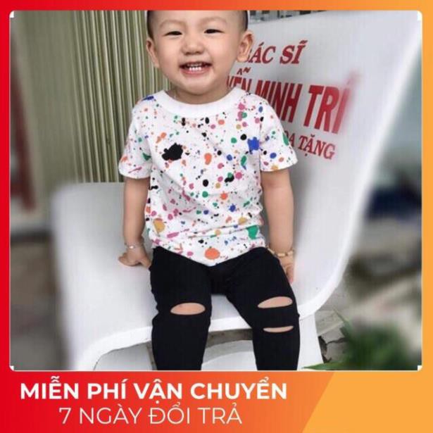 QUẦN RÁCH GỐI LEGGING (CHẤT THUN) SÀNH ĐIỆU CHO BÉ TRAI BÉ GÁI