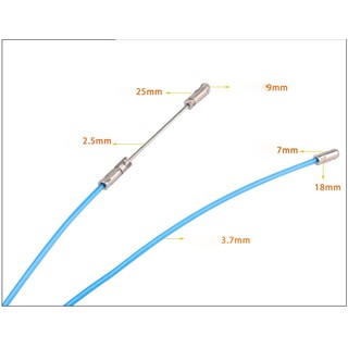 Dây mồi luồn ống sợi cáp trần 4ly đầu gắn bánh xe