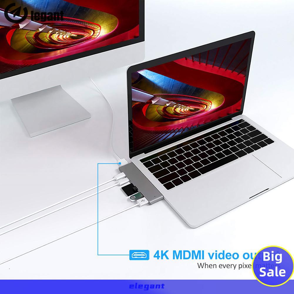 Đế Sạc Đa Năng 7 Trong 1 Cho Apple Laptop