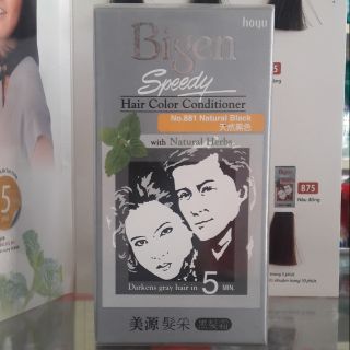 [ Hàng Công Ty- Hsd 2024] Thuốc Nhuộm Tóc Bigen Speedy Hair Color Conditioner - 881 Đen.