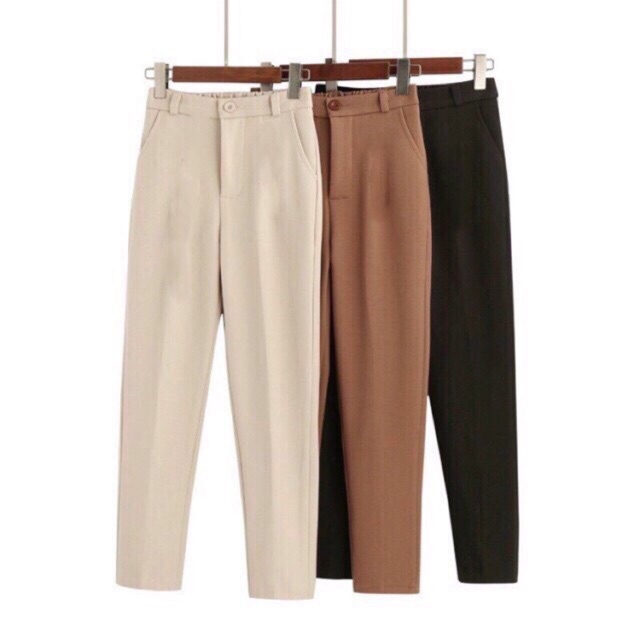 Quần tây công sở chun lưng vải tuyết mưa