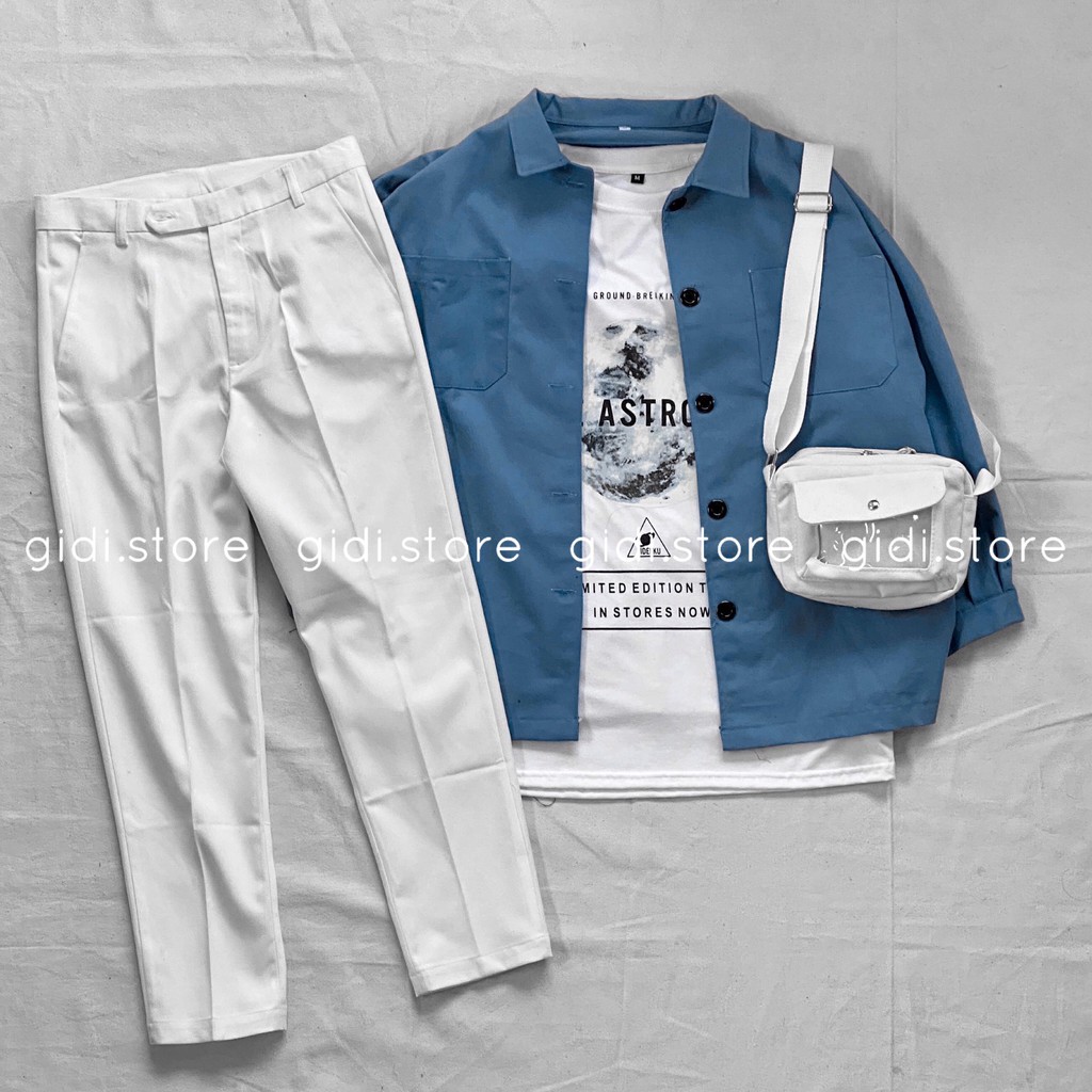 Quần Tây âu Nam Nữ Unisex ống suông 💥 Quần tây baggy dài vải kate mịn, không nhăn chính hãng | BigBuy360 - bigbuy360.vn