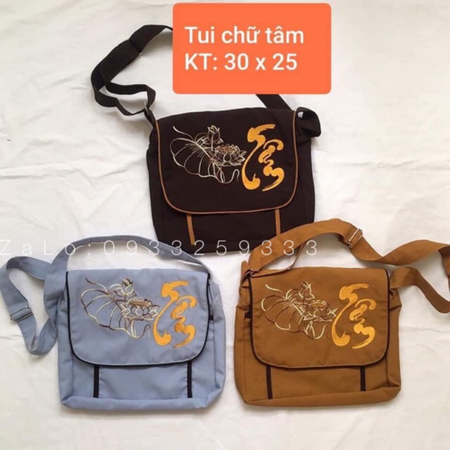 Túi Trung Thêu Thư Pháp # Bị # Túi Đi Chùa