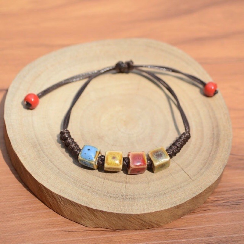 Túi 15 hạt gốm vuông