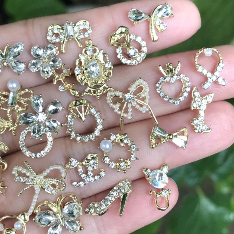 Charm nail-charm nơ hoa 2