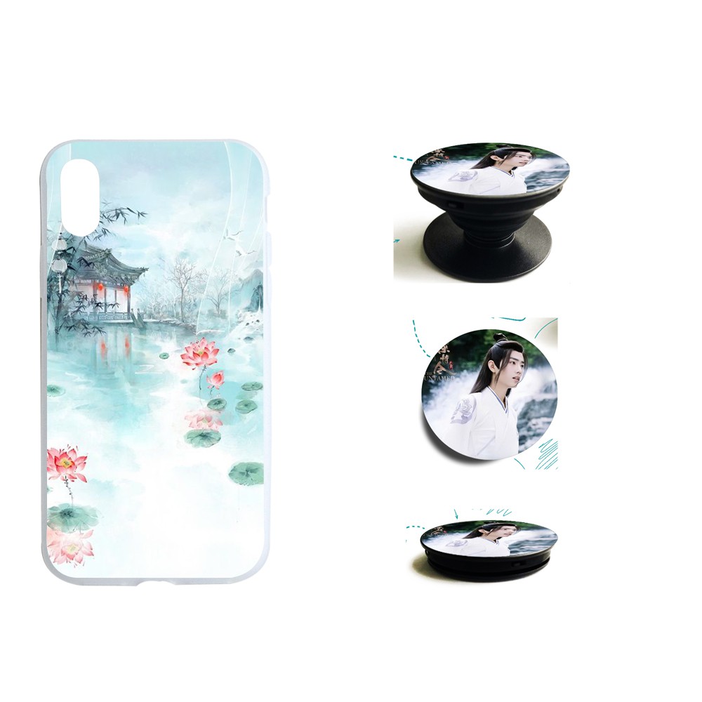 Combo Ốp lưng điện thoại Vân Mộng và giá đỡ điện thoại Ngụy Anh (Tiêu Chiến) - Lam Trạm - Ma đạo tổ sư