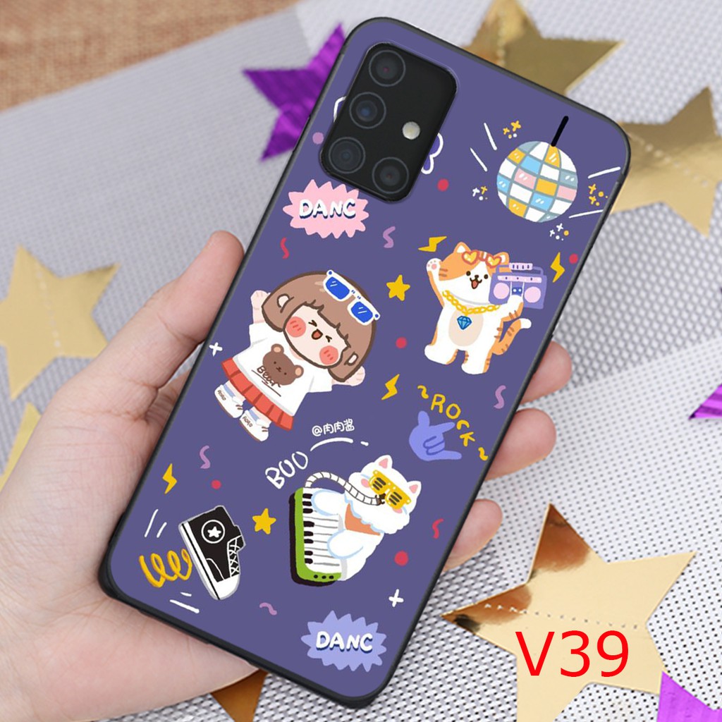 Ốp Samsung M51 - Samsung A71 - Samsung A51 - Samsung A31 in hình họa tiết RORO JUMP cute
