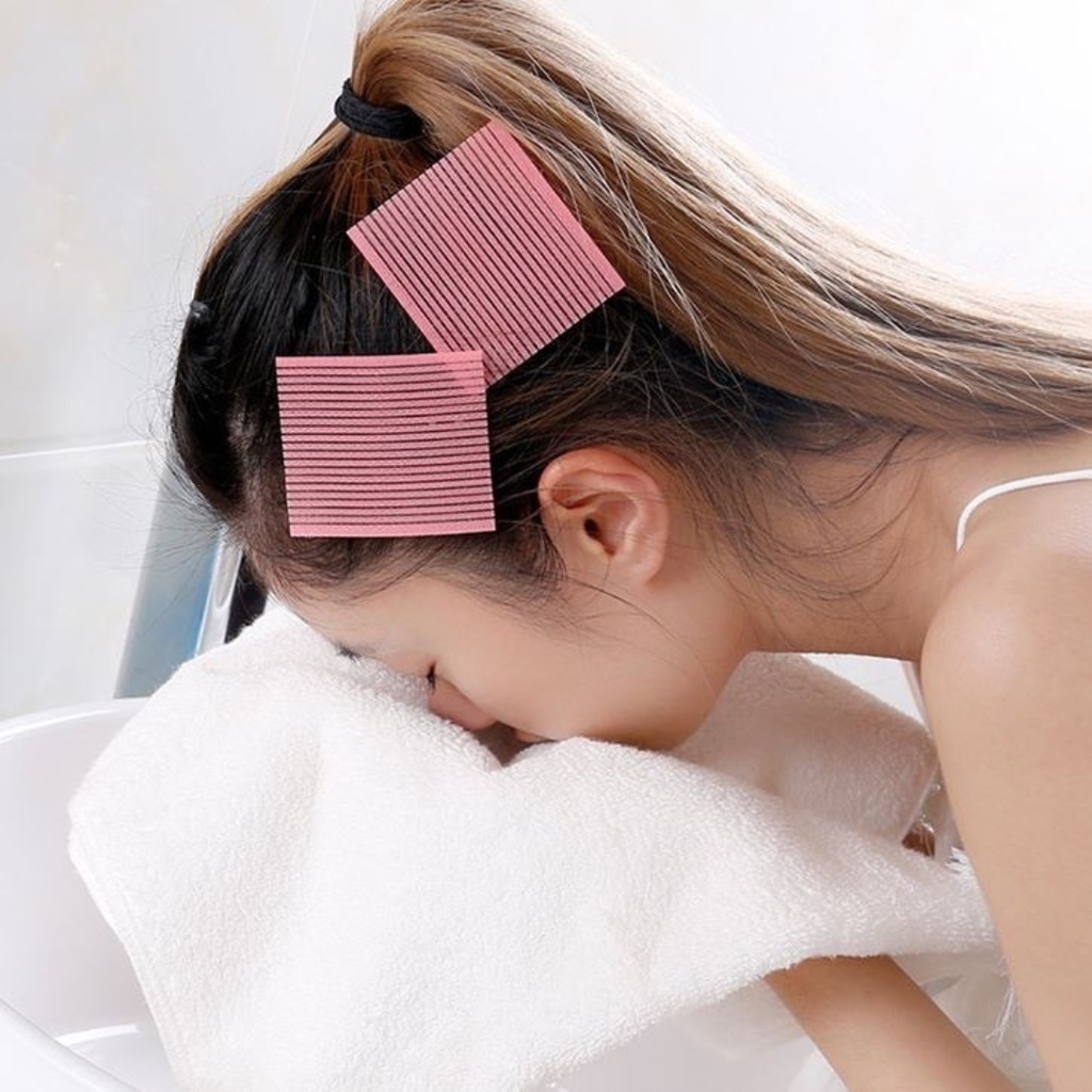 Set 2 miếng dán giữ tóc Miếng cài cố định tóc mái khi trang điểm, rửa mặt tiện lợi