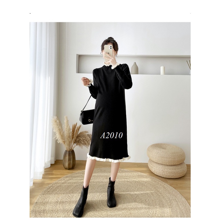 Váy Bầu Đầm Bầu LEN A2010 CÓ SẴN