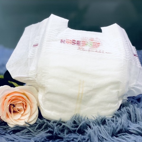 Bịch Tã Dán ROSE BABY size NB sơ sinh (60 miếng) có rãnh tránh rốn mua 3 tặng 1