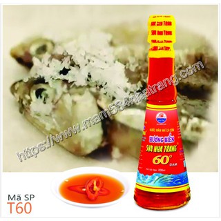 Nước Mắm 584 Nha Trang 60 độ đạm Chai thủy tinh, thể tích 200 ml