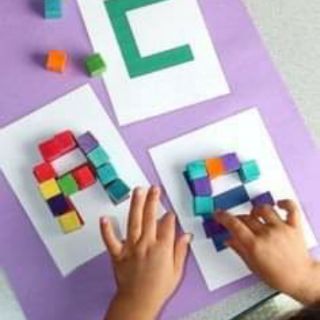 50 khối gỗ vuông 3cm