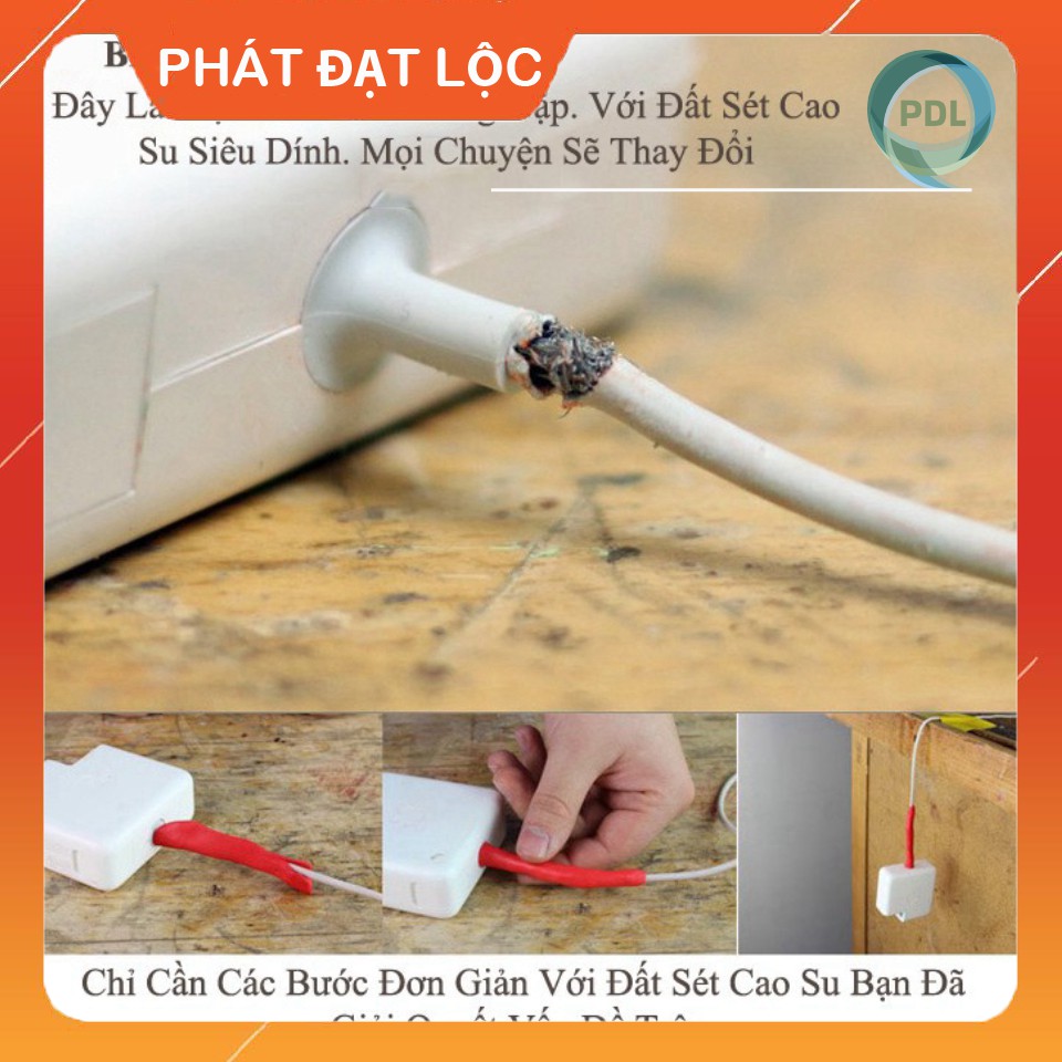 Đất Sét Cao Su Kỳ Diệu Sugru V-tie- Phát Đat Lộc Siêu Kết Dính Đồ Vật