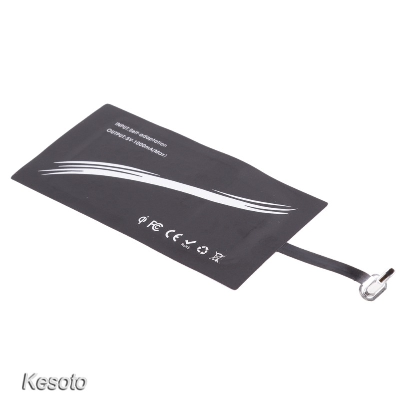 [KESOTO] USB Type C Qi Wireless Charging Receiver Patch Module for Android CellPhones