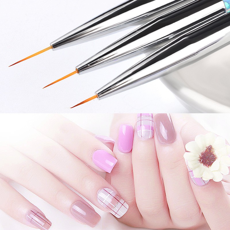 Bộ cọ vẽ nét gel (Bộ 3 cây vàng) Nail Art Brush Pen