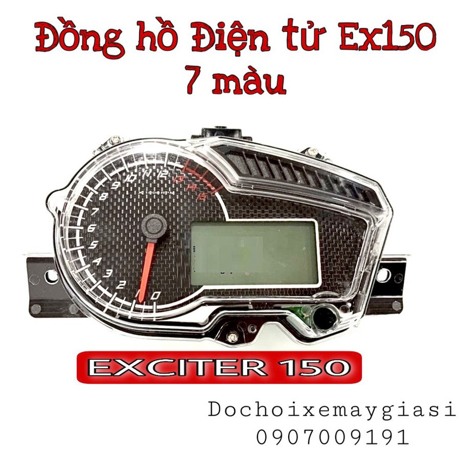 ĐỒNG HỒ ĐIỆN TỬ EXCITER150 - EX150 7 MÀU