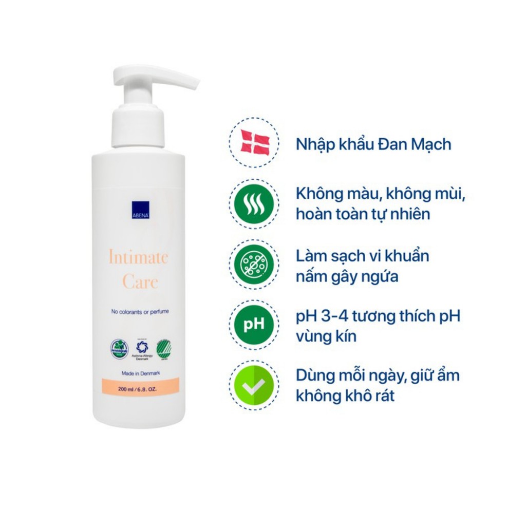 Dung dịch vệ sinh phụ nữ Abena Intimate Care 200ml