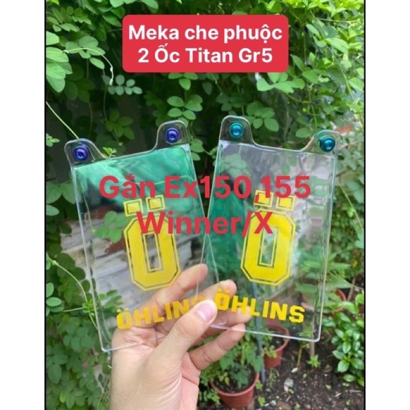 Mica che Phuộc gắn nhiều dòng xe kèm ốc titan Gr5 sịn