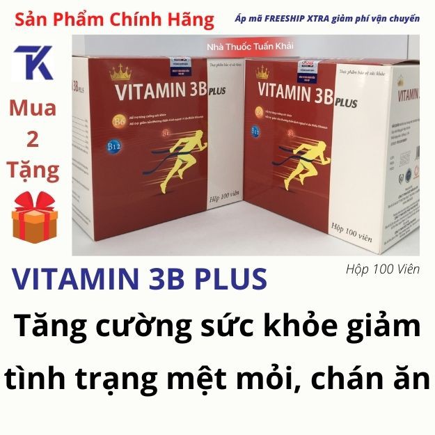 Bổ Sung VITAMIN 3B PLUS - Hộp 100 viên