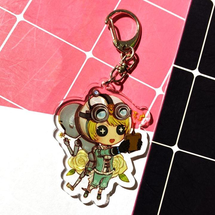 Móc khóa Identity V Nhân cách thứ năm ver LỮ HÀNH skin mica trong acrylic chibi anime cute part 1