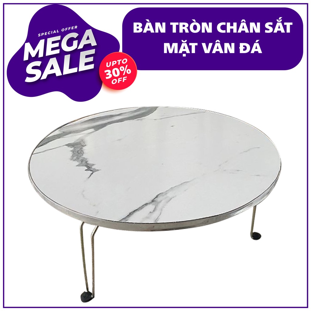 Bàn cà phê, bàn trà trang trí ngồi đọc sách đường kính 60cm màu sắc sang trọng freeship toàn quốc