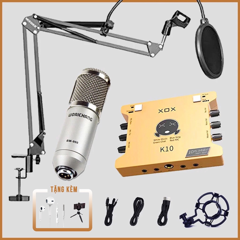 Sound card và COMBO livestream XOX K10 Jubilee -  Phiên bản giới hạn kỷ niệm 10 năm XOX