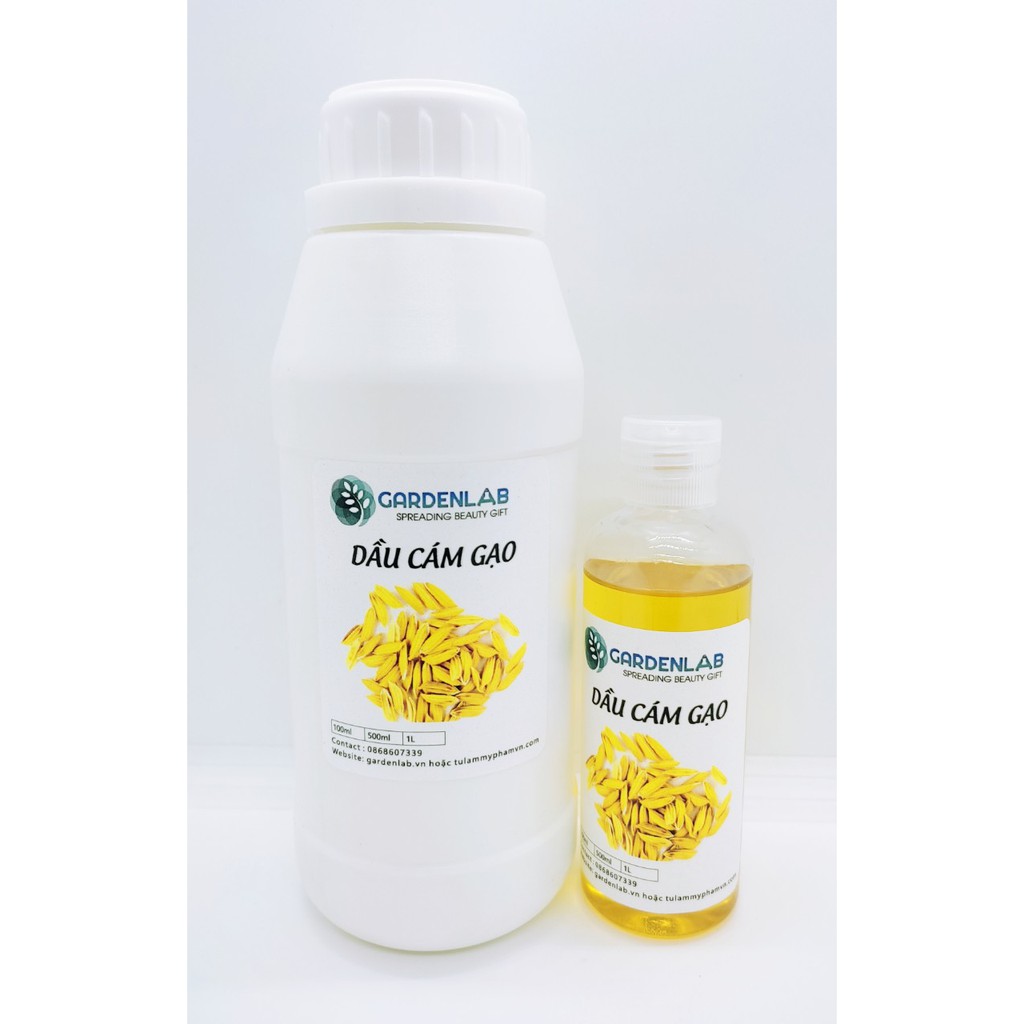 1L Dầu Cám Gạo - Dầu Nền Dùng Trong Mỹ Phẩm (RICE BRAN OIL)