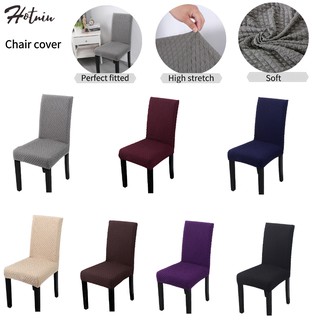 Vỏ bọc ghế ăn màu trơn chống bẩn một mảnh đa năng