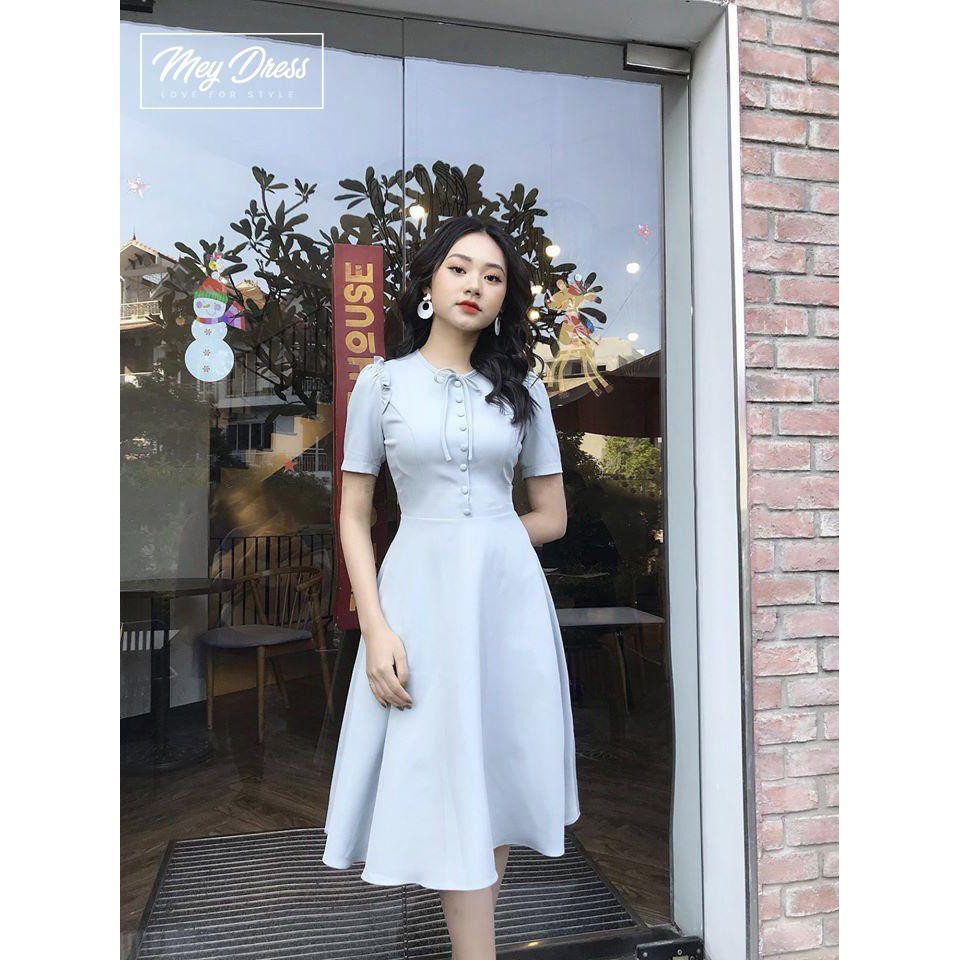 Đầm Nữ, Đầm Dự Tiệc, Váy Nữ Trắng, Đầm Nữ Trung Niên Sang Chảnh Mey015 Liin Clothing | BigBuy360 - bigbuy360.vn