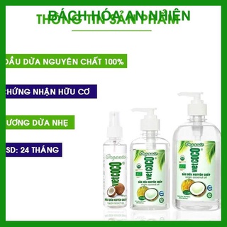 Dầu dừa nguyên chất Vietcoco chai xịt dung tích 130ml/250ml/500ml
