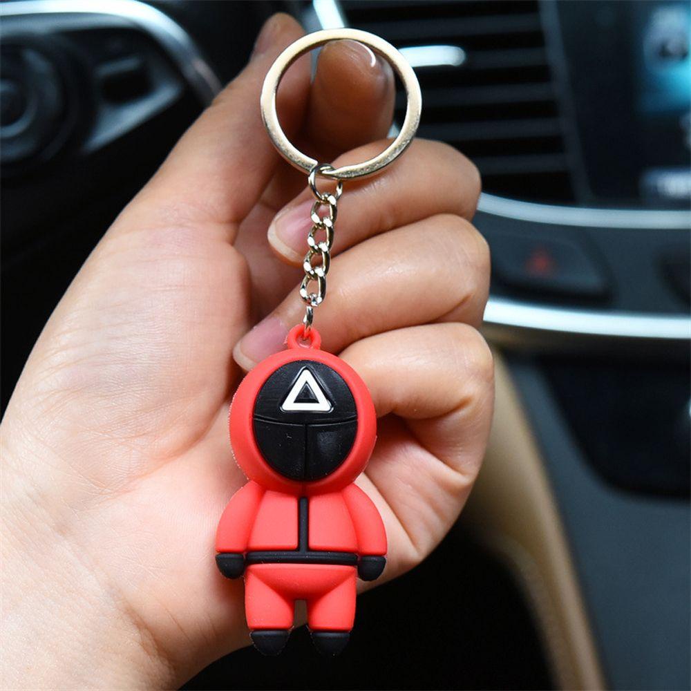 Móc Khóa Nhựa PVC Hình Mực 3D Dễ Thương