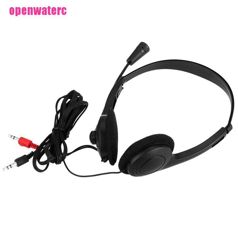 OPE For PC Laptop 3.5mm Wired Over-Ear Headphone Stereo Headset with Microphone