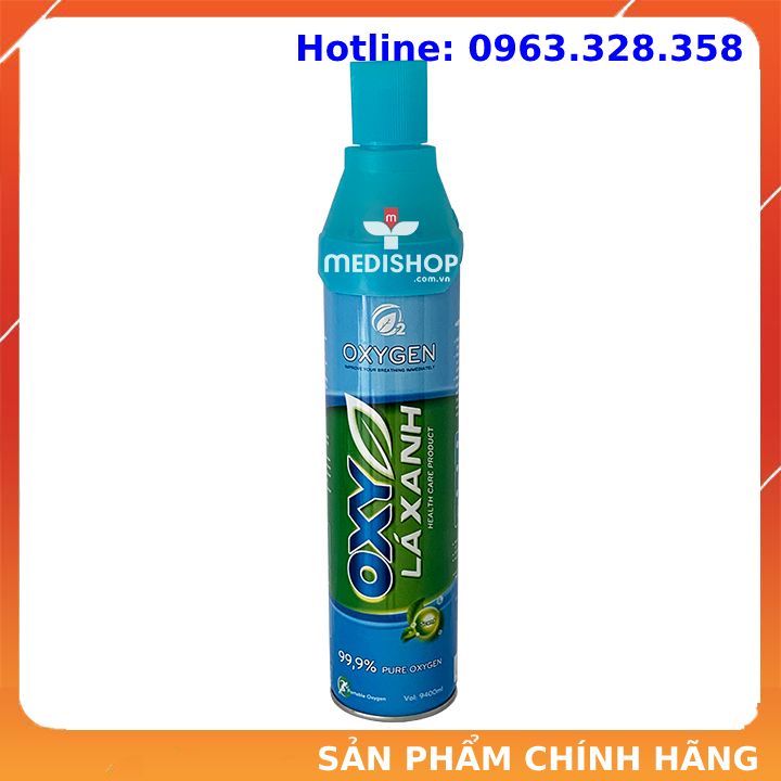 Bình Oxy Lá Xanh, Bình thở oxy cá nhân Mini Cầm Tay Hỗ Trợ Hô Hấp - tbyt Ngân Hà