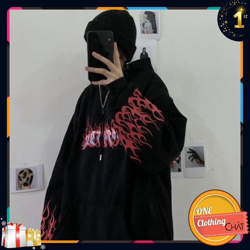 Áo hoodie ulzzang lửa