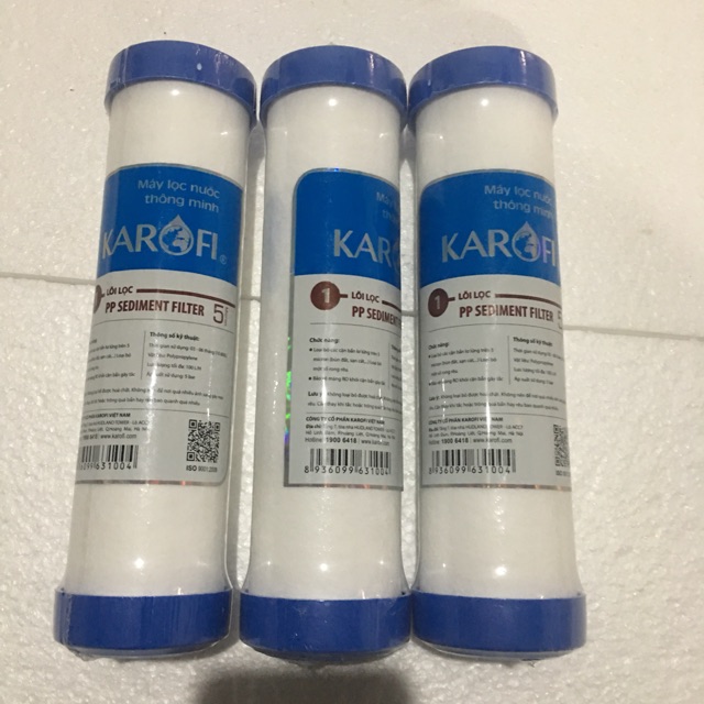 3 lõi lọc nước số 1 karofi hàng chính hãng