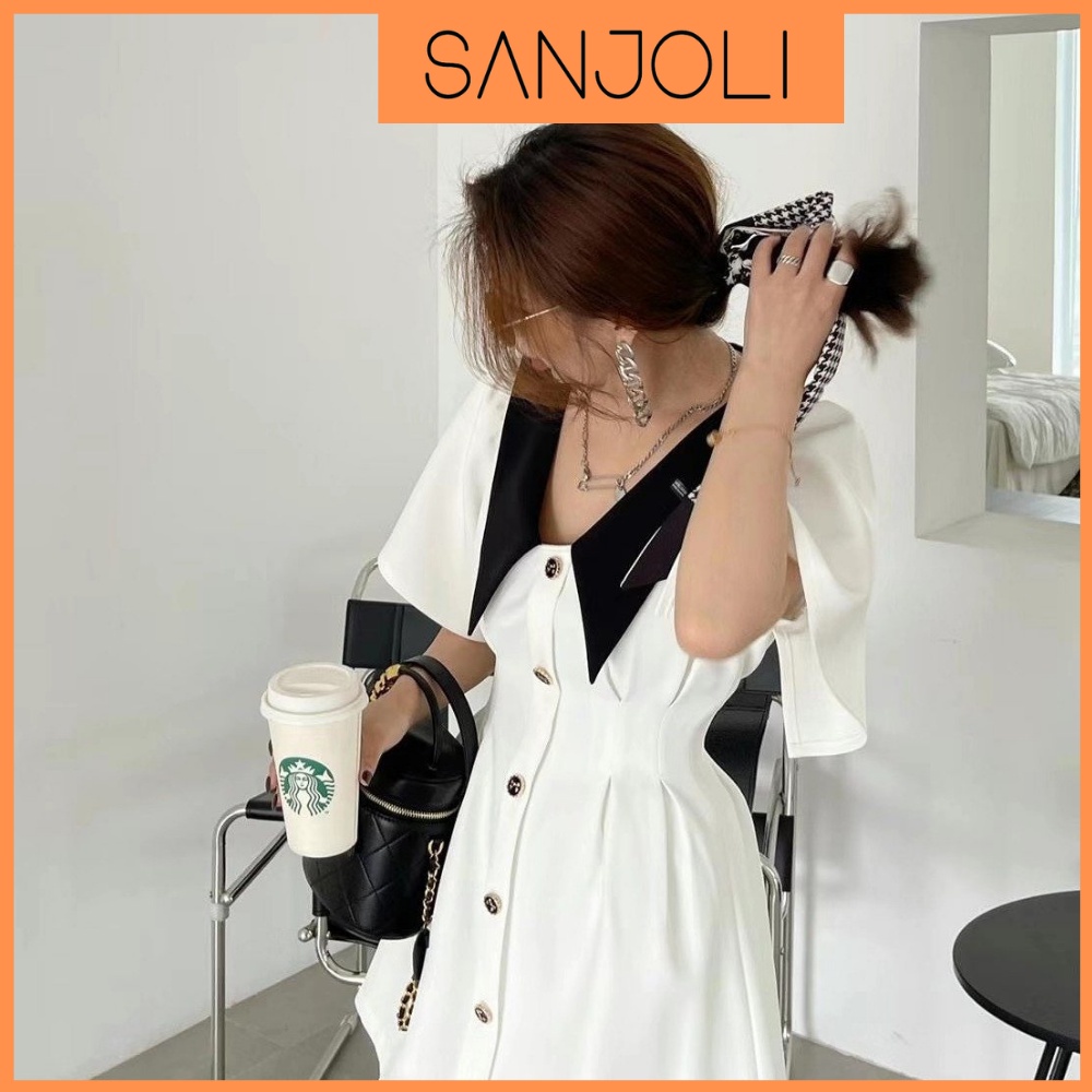 Đầm Bigsize Polo (60-73kg) Váy Thun Suông Size Big Lớn Đẹp Thiết Kế Đi Dự Tiệc Cưới Công Sở Trẻ Trung SANJOLI VD040 | BigBuy360 - bigbuy360.vn