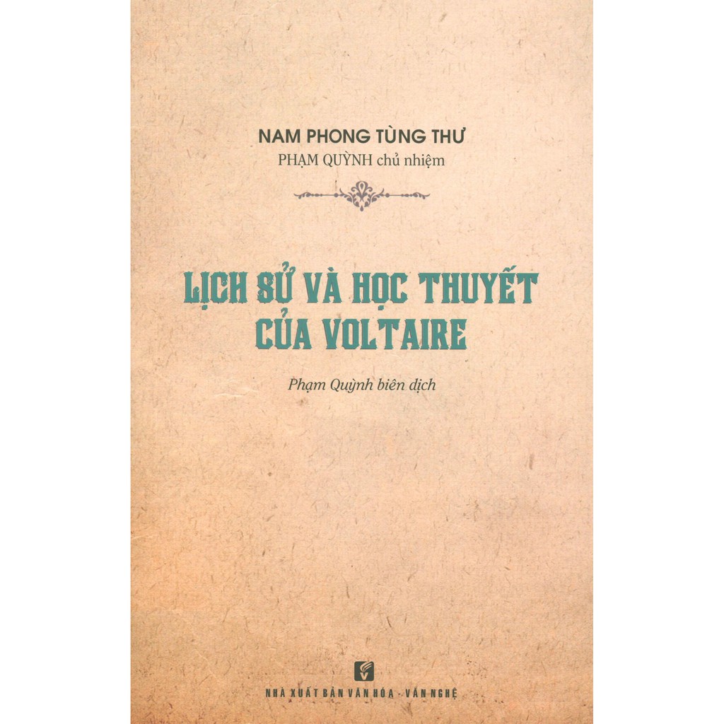 Sách - Lịch Sử Và Học Thuyết Của Voltaire